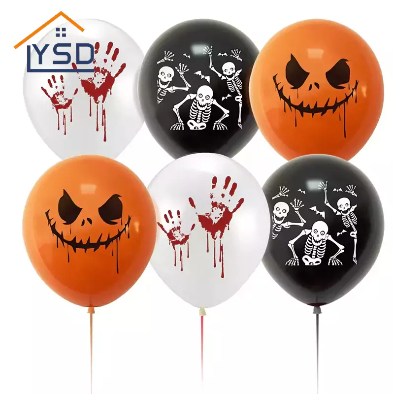 Halloween-painetut lateksiilmapallot
