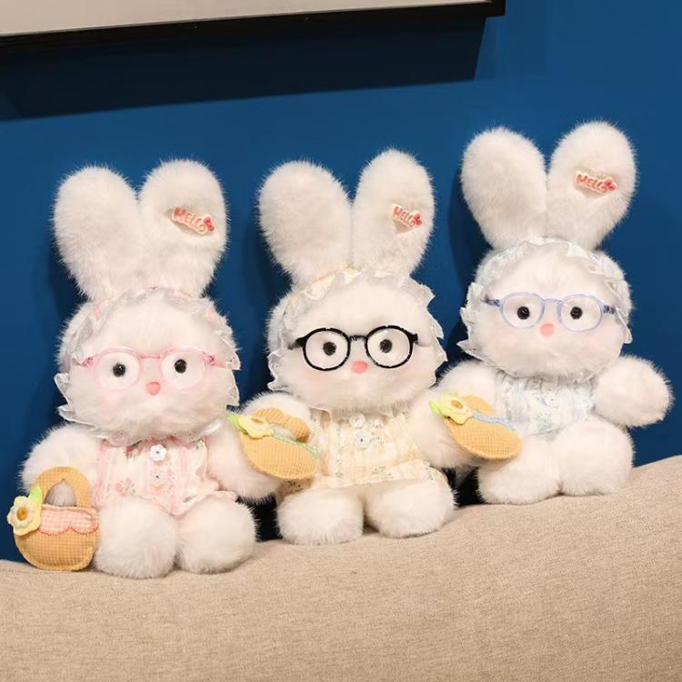 Crystal Velvet Bunny Pehmo laseilla